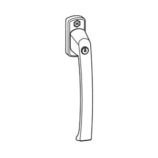 HAUTAU HKS PSK Griff 161 EG silber abschließbar HKS 130/150 leichte Version FachX2793