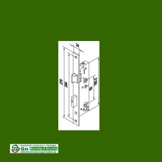 HUECK Rohrrahmen-Panikschloss Funktion E  re/li verwendbar 35 mn Dorn Flachstulp 24 mm 912978  VKW1/434