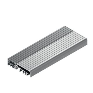 ROTO BKV Deckel Bodenschwelle Eifel 52TB geriffelt grau, Breite 52mm Höhe 20mm Länge 2990mm  PodestW1