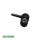 SCHÜCO Haustürdrücker 210606 10 mm drehbar mit Rückholfeder oval - Schwarz FachP4754