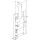 Schüco Handhabe Fenster Griff silber 234201 Schild 205 x 26 mm HB11/003
