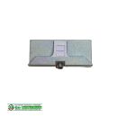 HEROAL Schließblech 46 - f. Aluminiumfenster - 45 x...