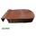 Abdeckkappe Nachdruck Braun 18x71x118mm