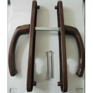 Schmalrahmen Drückergarnitur ALU braun 36x225 mm 72/8 mm