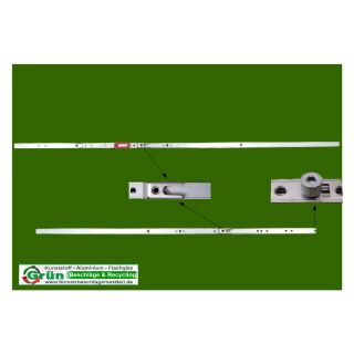 ROTO NT Stulpgetriebe mittig variabel Gr 1780 | FFH 1601-2000 mm | 2 Stahl-Schließstücke | 1 e-Zapfen KR04/05