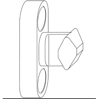 SIEGENIA HS Riegelteil Riegelbolzen 20 oben R4S6/31