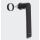 SCHÜCO Fenstergriff Standard f.23 mm Kammergetriebe Tiefschwarz Ral 9005 247002 FachVR4/456