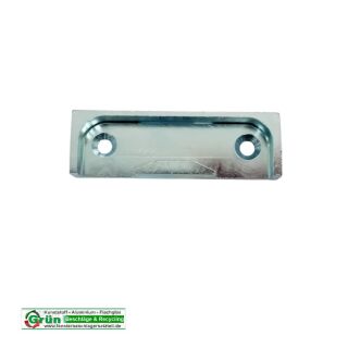 GEZE Schließblech H10/35 65 x 20mm Lochabstand 47mm NACHBAU in hell verzinkt VR5/179