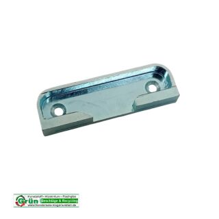 Schließblech 18 NR.18 halbrund Druckguß 60x18x8mm Lochabstand 45mm NACHBAU in hell verzinkt VR5/256