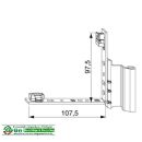 MACO Falzeckband PVC 12/20-13 links silber HB12/31