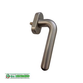 SCHÜCO Fenstergriff 247081 Edelstahl fein matt - Vierkant 26 x 7mm - Lochabstand 43mm - Nocken 10mm FachVRFR/080