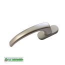 Fenstergriff Silber - Lochabstand 43mm - Vierkant 26 x...