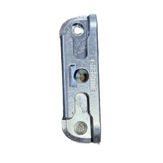 MACO Schließteil Schließblech i.S. FT24 13V Schrägverschraubung Silber LOGO GIEMME HB12/56
