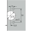 Hettich Selekta Topf Scharniertopf 77736 Hettich 52 mm...