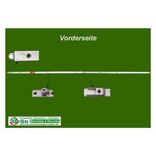 ROTO NT Stulpflügelgetriebe Euronut 7/8 Gr.1290/335 | FFH 1201-1400 mm | 1 Stahl-Schließstück | 1 Kantenriegel KR02/06
