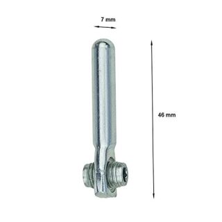 SIEGENIA Ecklagerbolzen D7 TS 7 x 30mm Gesamtlänge 46mm FachX2657
