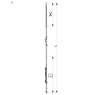 MACO Multi Matic Stulpgetriebe Beschlagsnut MM fix 1340 1 Stahlstück für Pilzzapfen FFH 1091-1340 DK Getriebe GM 500 Raum9W1R8/02