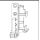 MACO Matic Ecklager 52232 Links , 12L 20Ü , 76 x 36mm, Zapfen Ø 7 x 32mm FachX1863