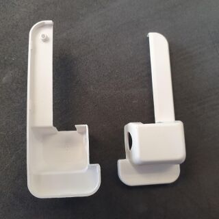 SIEGENIA Abdeckkappe Ecklager EL 4/12 weiss für Holz Ecklager RECHTS Raum2R3/27