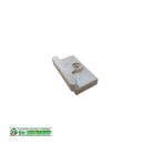 Unbekannt Schließblech Kunststoff Weiß 45 x 26 mm