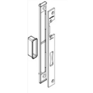 Schüco Schließblech E Öffner Eelstahl 239522 rechts HB11/134