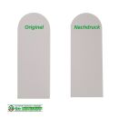 Abdeckung Abdeckkappe zu Glastürband 174x65,5x7,5 mm weiß NACHDRUCK