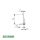 SIEGENIA Ecklager KF D6X3/24 TS K250 85x15mm, Zapfen 30x6mm, Haltezapfen 24x6mm FachP5069