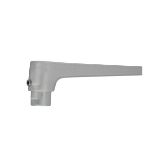Drückerlochteil niedrig l silber elox. F 01 8 mm Vierkant HB12/045