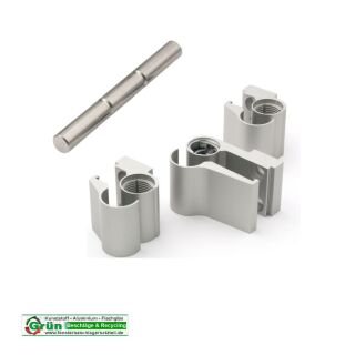SCHÜCO 279540 Aufsatztürband, silber 22 mm, nach innen oder außen öffnende Tür (Vorgängerartikel 239870) HB12/18