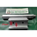 Eckband für Aluminiumfenster mit 2 Anschraublöcher Lochabstand 30mm gesamte Länge116mm Silber Rechts HC6/20