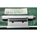 Eckband für Aluminiumfenster mit 2 Anschraublöcher Lochabstand 30mm gesamte Länge116mm Silber Rechts HC6/20