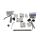 Schüco Band 3 teilig 22 mm Drehpunkt 66 mm 19/47 mm Lochabstand 229479 — BAND 3/22/66 9016 HB9/6