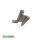 HUECK Eckband Klemmblech 908972 Links - Silber  FachVR3/444