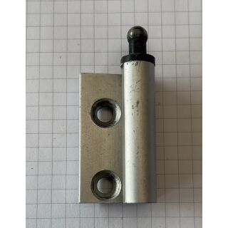 Eckband mit 2 Anschraublöcher BA 25mm Silber Rechts HC6/31