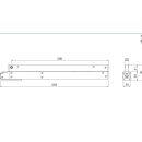 Hautau Motor Schere SBS 500S weiss  Elektrobeschlagschere  Schiebefenster, Schiebetürbeschlag 207118  HB11/48