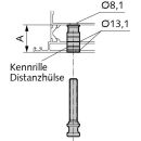 WSS Befestigungsschrauben Distanzhülse mit Schraube...