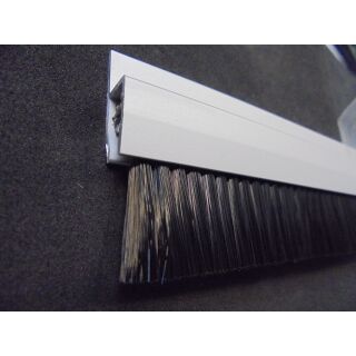 DICHTUNGSBÜRSTE für Tür Aluminium  35 mm Bürsten 1000 mm EV1 Türdichtung Bodendichtung