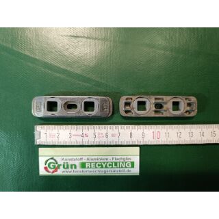 SIEGENIA AUBI Schließstück f.Kantenriegel 7/8 Euronut 0380 2-Loch 65x17mm FachX2182