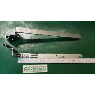 WINKHAUS Axerarm Scherenarm 22/2 , 240mm , SW 20-13 , Links , F9 Stahlfarbig FachX2407