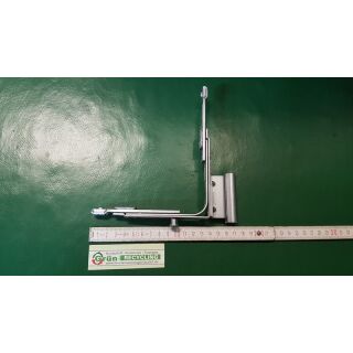 WINKHAUS Eckumlenkung mit Eckband mit 1 Pilzzapfen FL W E1 18-9-12, Schenkel 112 x 112mm, F9 Edelstahlfarbig/ Silber Links FachB686
