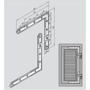ROTO FENTRO 200 Winkel Paar für Ladenband 220mm x...