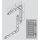 ROTO FENTRO 200 Winkel Paar für Ladenband 220mm x 220mm /150 SST, Breite 29mm HalleH3 + FachX2541