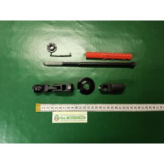 ROTO FENTRO UNI Ladenhalter mit Frauenkopf schwarz Gr.3 Anwendungsbereich 80 mm - 120 mm FachX2534
