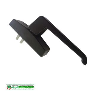 WSS Schlechtendahl Fenstergriff 84 mm Lochabstand Braun - 29mm Gabelvorstand HB12/124
