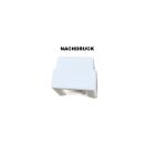 Abdeckkappe weiß Nachdruck 23x19x17mm