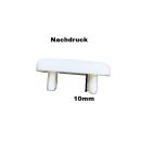 DR. HAHN Abdeckkappe weiss 26x24 mm NACHDRUCK