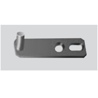 ROTO FENTRO Schließzapfenplatte schwarz für Mauermontage, 71 x 20mm, Zapfen Ø 9 x 20mm FachX2524