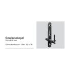 ROTO FENTRO Gewindekegel Gr.60 gelb verzinkt  224810
