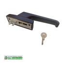 WSS Schlechtendahl Fensterhebel 84 mm Lochabstand absperrbar abschliessbar Braun  HB12/139