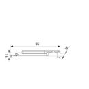 HAUTAU ROTO Steuerklotz 0574R SP S+   Move PAS Zweiteilige Schere rechts silber HC14/6